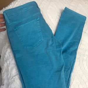 Blue Cotton Sateen AG Jeans